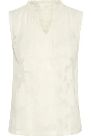 Cream Bluse 