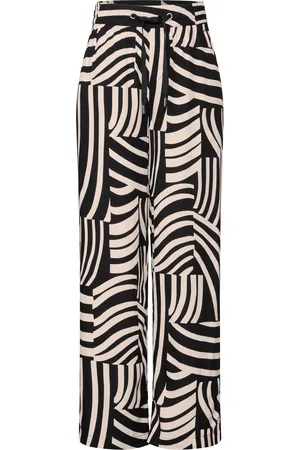 Street one Gemusterte Wide Leg Hose