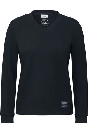 CECIL Shirt mit V-Neck