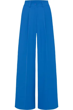 SENSES THE LABEL Wide Leg Anzughose PE:RI mit Bundfalten
