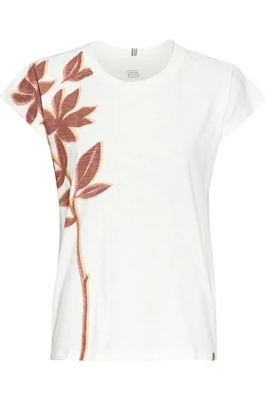 Camel Active T-Shirt mit Blumenprint aus Baumwolle