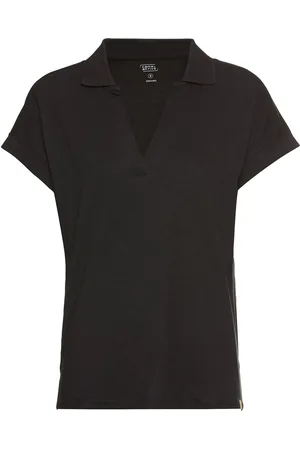 Camel Active Kurzarmshirt mit Polokragen und überschnittenen Schultern