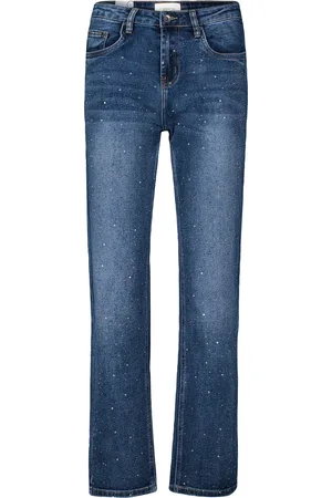 Cartoon Regular Fit-Jeans mit Strass
