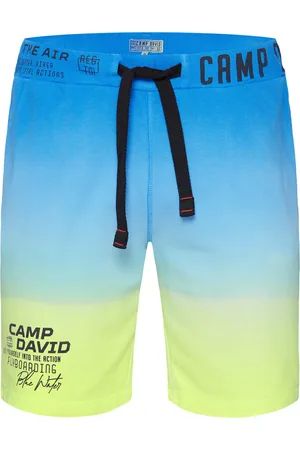 Camp David Sweatshorts Dip Dye mit Logo Prints