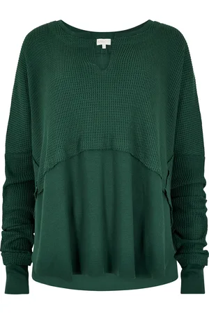 Apricot Waffle Jersey Layered Top 
