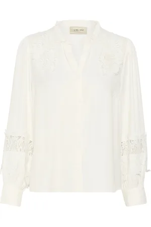 Cream Bluse 