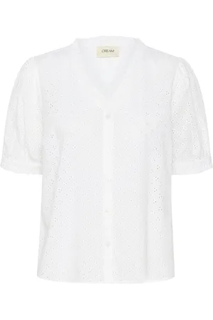 Cream Bluse 
