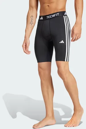 adidas TECHFIT Compression Training 3-Streifen kurze Leggings