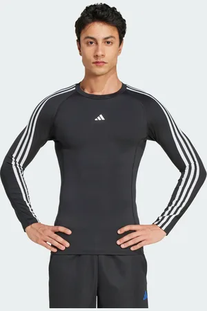 adidas TECHFIT Compression Training 3-Streifen Longsleeve