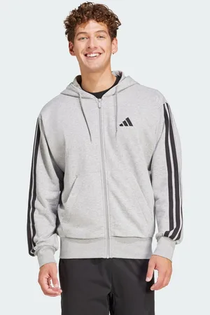 adidas Essentials 3-Streifen French Terry Kapuzenjacke