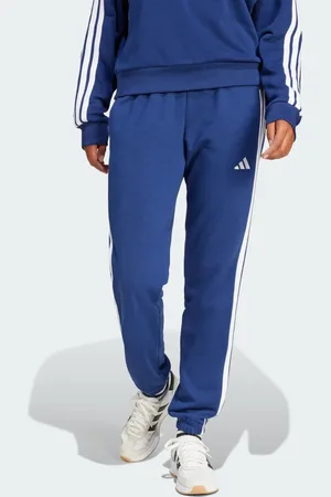 adidas Essentials 3-Streifen French Terry Cuffed Hose