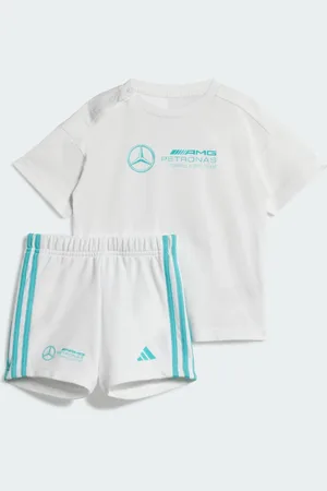 adidas MERCEDES - AMG PETRONAS FORMULA ONE TEAM DNA KIDS T-SHIRT UND SHORTS SET