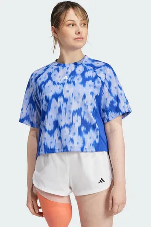 adidas Train Essentials Allover Print Flower Tie-Dye Shirt
