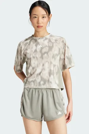 adidas Train Essentials Allover Print Flower Tie-Dye Shirt