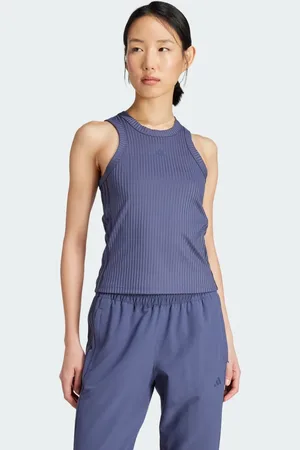 adidas All Gym Seasonal Rib Tight Fit Tonal 3-Streifen Tanktop