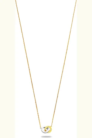 Aigner Halskette Bicolor mit Logo