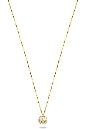 Aigner Halskette mit Logo und Steinchen