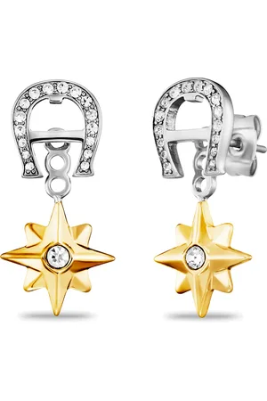 Aigner A-Logo Ohrringe mit Steinchen