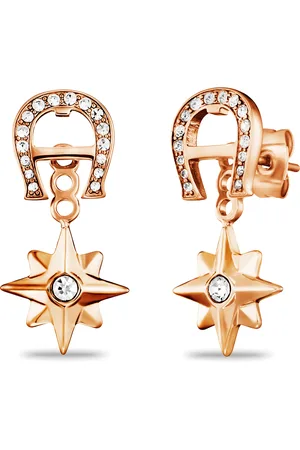 Aigner A-Logo Ohrringe mit Steinchen