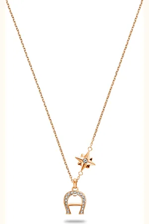 Aigner Halskette mit Logo-Anhänger
