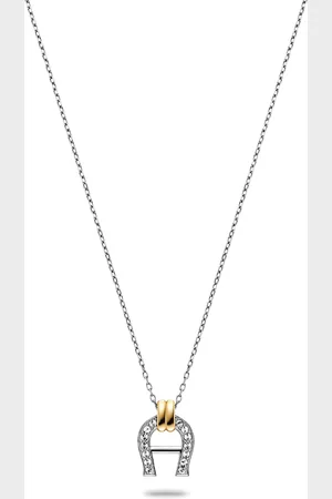 Aigner Halskette mit Logo-Anhänger