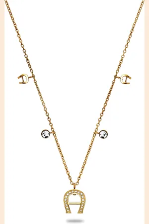 Aigner Halskette mit Logo-Anhänger