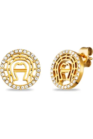 Aigner A-Logo Ohrringe mit Steinchen