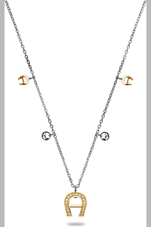 Aigner Halskette mit Logo-Anhänger