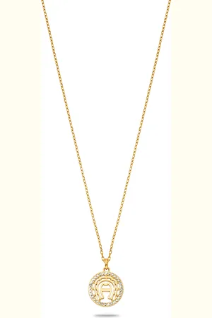 Aigner Halskette mit Logo-Anhänger