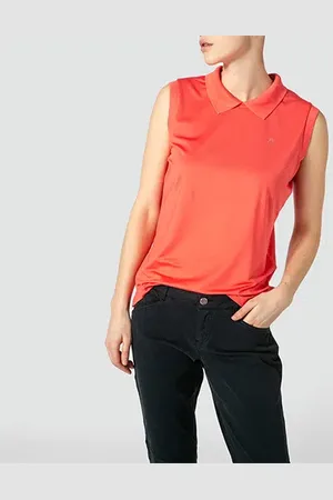 Alberto Damen Polo-Shirts Mikrofaser unifarben