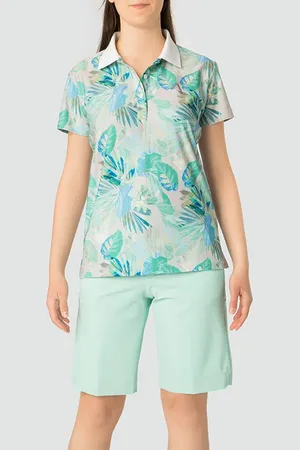 Alberto Damen Polo-Shirts grün