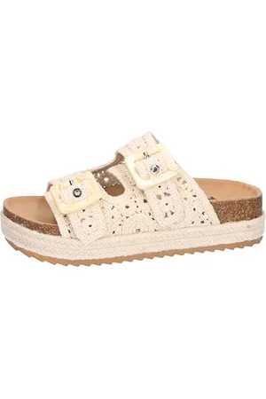 2Go Damen 8219-702 Schiebe-Sandalen, Ivory, 36 EU