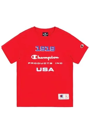 Champion Jungen Legacy Retro Sport B (306854) -Graphic Ss Crewneck T-Shirt, , 13-14 Years
