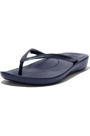 FitFlop Iqushion Ergonomic Flip-flops, Damen Zehentrenner, Blau ( 399), 39 EU (6 UK)