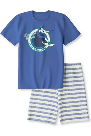 Calida Kids Kurz-Pyjama Kinder, aus 100% weicher Bio Baumwolle, natürliche Temperaturregulierung, pflegeleicht