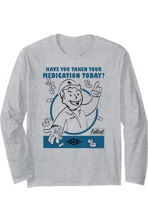 Fallout Video Game Vault Boy Taken Your Medication Today? Langarmshirt