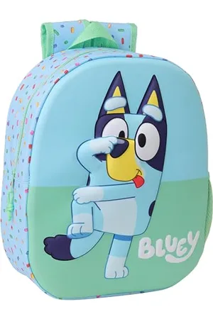 Safta Blue 3D Schulrucksack mit 3D-Design, anpassbar an den Wagen, ideal für Kinder verschiedener Altersgruppen, bequem und vielseitig, Qualität und Widerstandsfähigkeit, 27 x 10 x 33 cm, , M