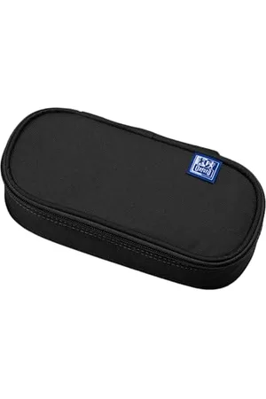 Oxford Federmäppchen für Mädchen und Jungen, oval, mit Stiftehalter, langlebig