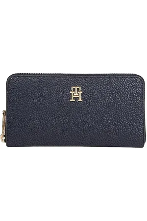 Tommy Hilfiger TH EMBLEM LARGE ZA Geldbörsen Damen, Blau , OS