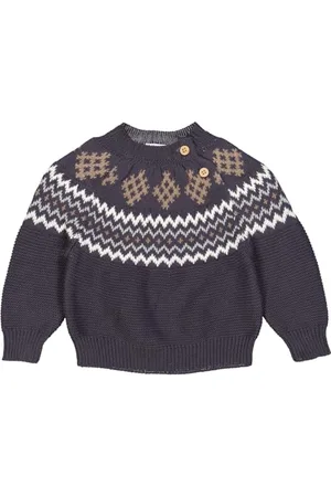 Müsli By Green Cotton Knit Jacquard Sweater Baby