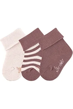 Sterntaler Baby Jungen Baby Socken GOTS Söckchen 3er-Pack Ringel Strümpfe - Socken Baby - mit Ringel Motiv und uni - , 14