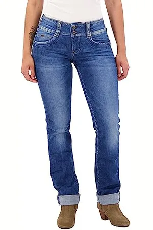Pepe Jeans Damen Gen Straight Jeans, 000denim (D45), 28W / 32L
