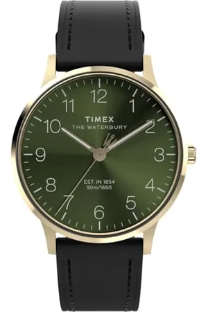 Timex Herren Analog Quarz Armbanduhr Waterbury Classic