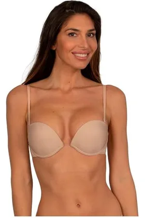 Wonderbra Damen Multiplunge Everyday PUSH UP BH beige, 75D