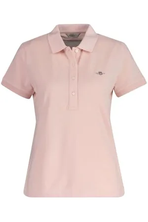 GANT Damen Slim Sheild Cap Sleeve Pique Polo, , X-Large