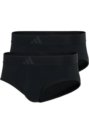 adidas Herren Slip 2er Pack-Low Rise Brief (2PK) -Active Flex Cotton 3 Stripes Unterwäsche, , L