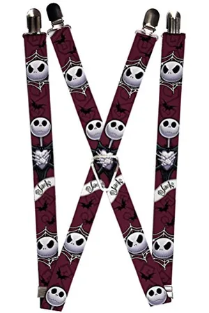 Buckle Herren Nightmare Before Christmas Jack Face/Corpse 2 Hosenträger, , Einheitsgröße