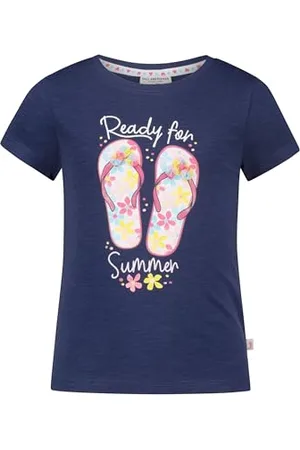 Salt & Pepper BY KIDS PARK Mädchen Flip Flop Print und Stickmotiv T-Shirt, , 116 cm-122 cm