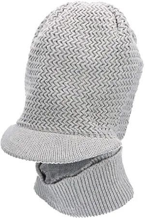 Sterntaler Baby Jungen Strickmütze Baby Organic Cotton Strickmütze Nackenwärmer Mütze - Baby Strickmütze - aus Biobaumwolle - hellgrau, 57