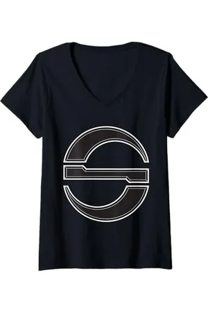 Marvel Damen Studios Thunderbolts The Sentry Void Icon "S" Symbol T-Shirt mit V-Ausschnitt